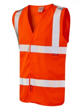 Leo Milford LFS Waistcoat Orange High Visibility